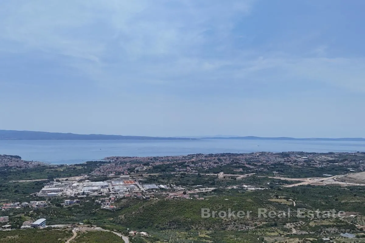 građevinsko zemljište s pogledom na more u blizini splita - slika 4
