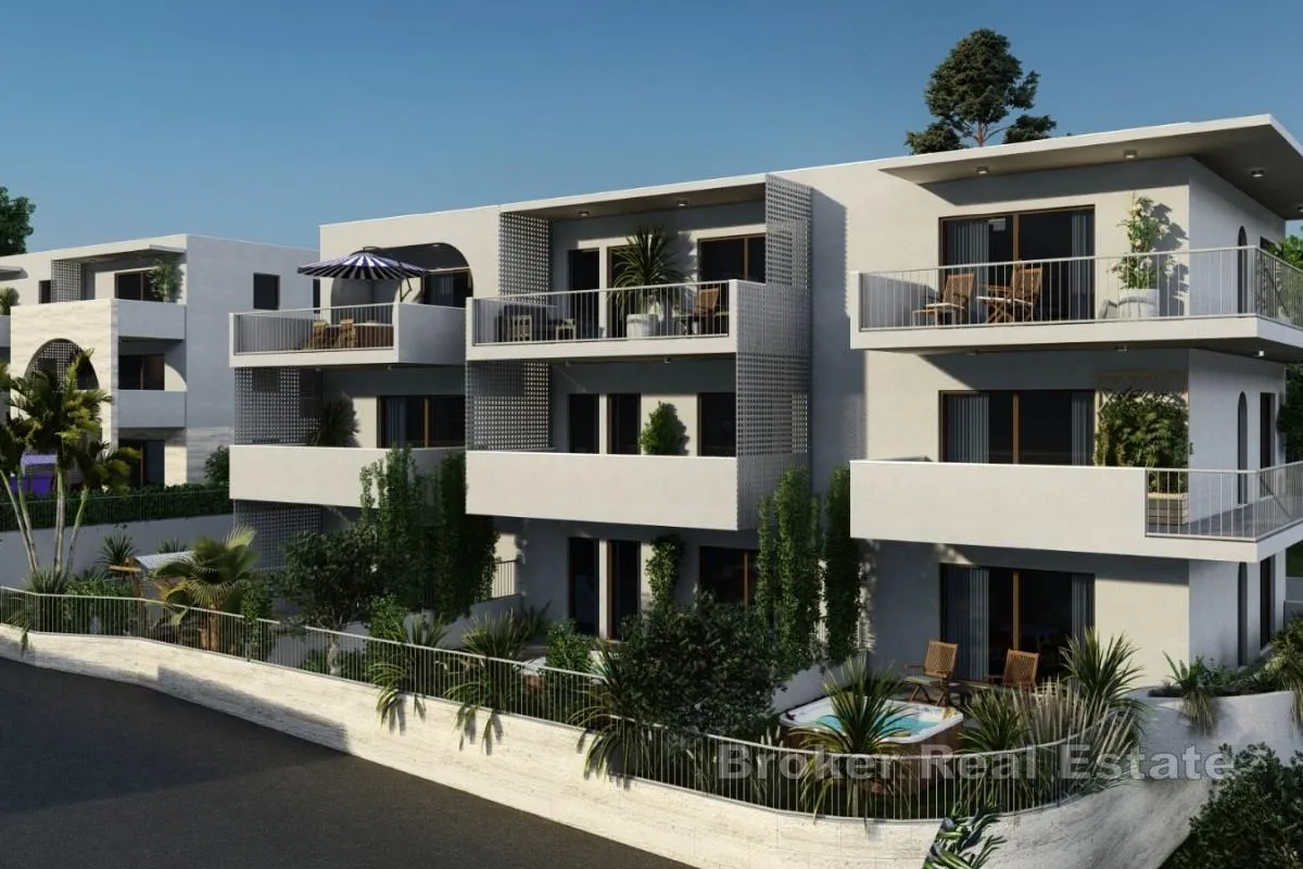 apartman u novogradnji na čiovu s pogledom na more - slika 10