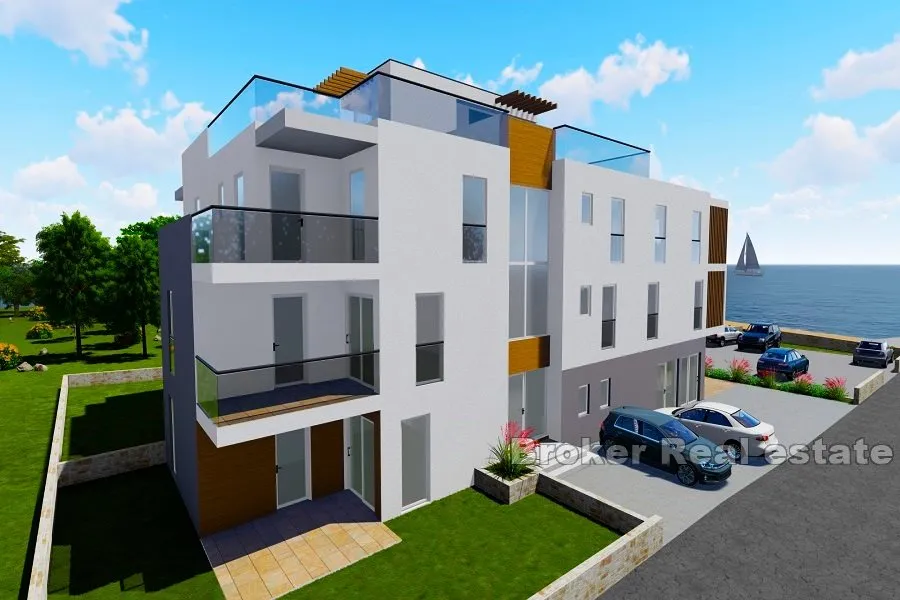 novoizgrađeni apartmani prvi red do mora - slika 3