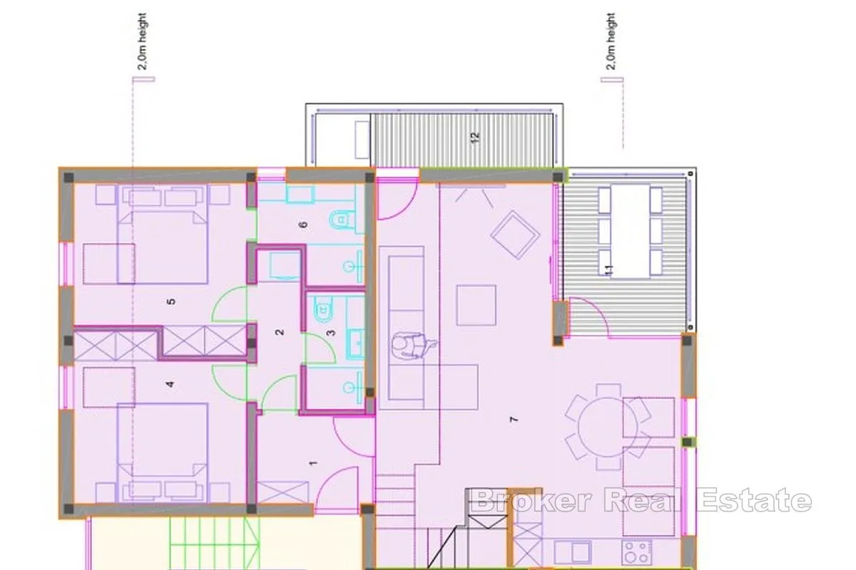 penthouse s bazenom i parkingom - slika 10