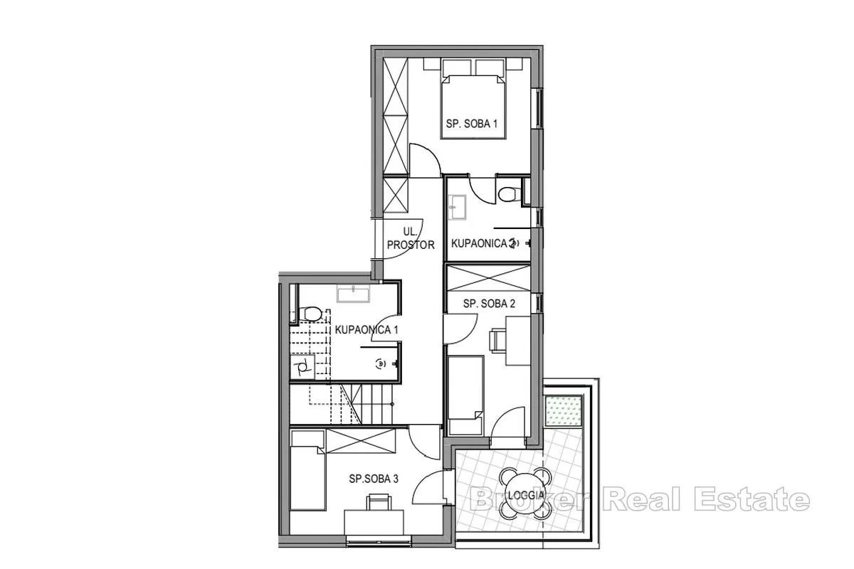 penthouse s otvorenim pogledom na more - slika 8