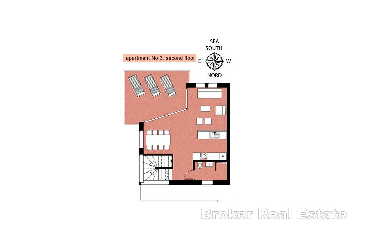 atraktivni apartman na tri etaže s pogledom na more - slika 15