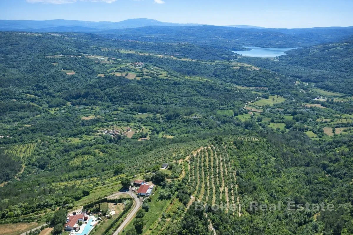 Jedinstveno imanje od 17 ha s panoramskim pogledom na Motovun i jezero Butoniga - Pazin, Pazin