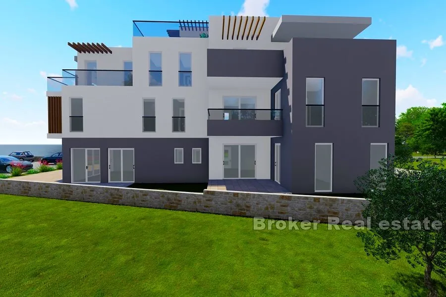 novoizgrađeni apartmani prvi red do mora - slika 7