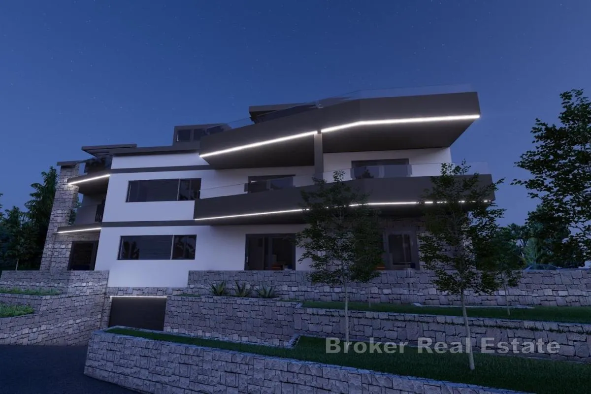 moderan apartman u novogradnji s pogledom na more - slika 7