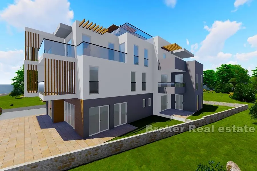 novoizgrađeni apartmani prvi red do mora - slika 8