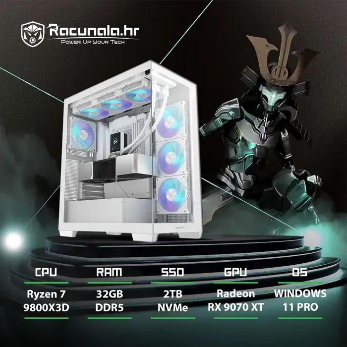 PPC Samurai Premium GamingPC LimitedEd. (Ryzen 7 9800X3D, Liquid, 32GB - Zagreb