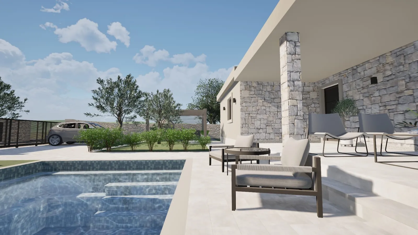 hrvatska, zadar, turanj – građevinsko zemljište, privatni kompleks bungalova s bazenom, do 618 m² - slika 10