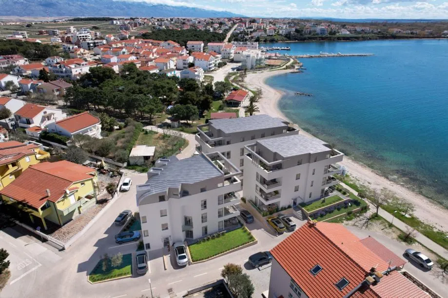 hrvatska, pag, povljana, luksuzni apartmani, 56.07 m2, prvi red do mora, s1 - slika 8