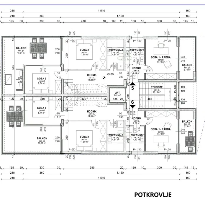 luksuzan penthouse, prvi red do mora, komplet opremljen, pag - povljana - slika 34