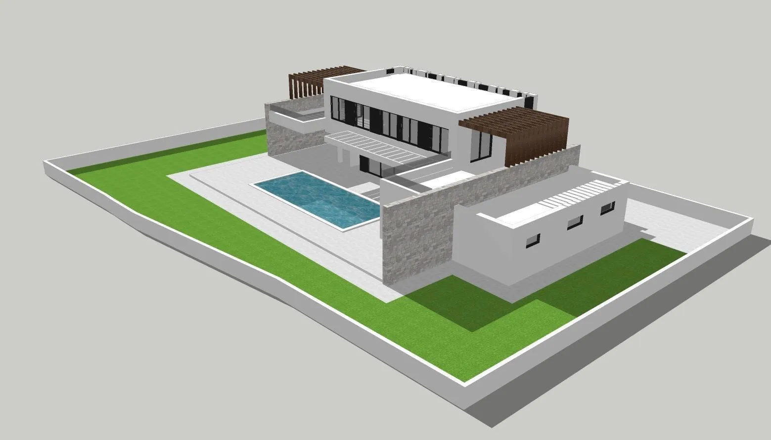 hrvatska, zadar, privlaka – zemljište s projektom moderne vile i bazenom, 939 m² parcela, 256 m² stambene površine - slika 2