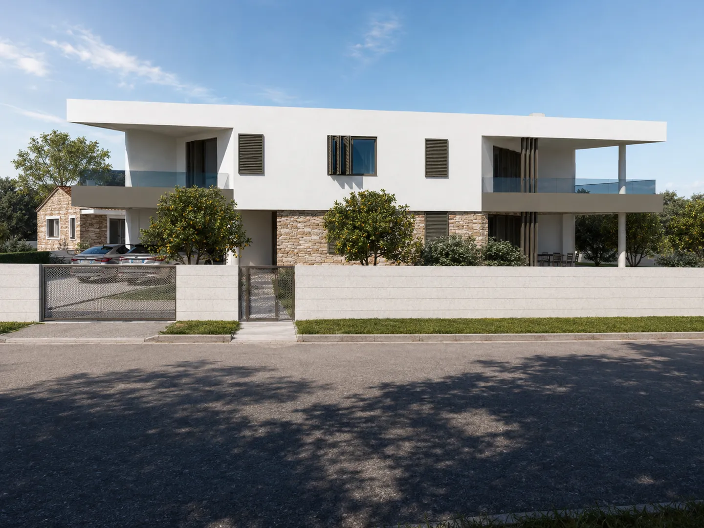 Hrvatsk, Zadar, Nin - Atraktivno građevinsko zemljište s projektom moderne vile i bazenom u Ninskim Stanovima kod Nina - Ninski Stanovi, Nin