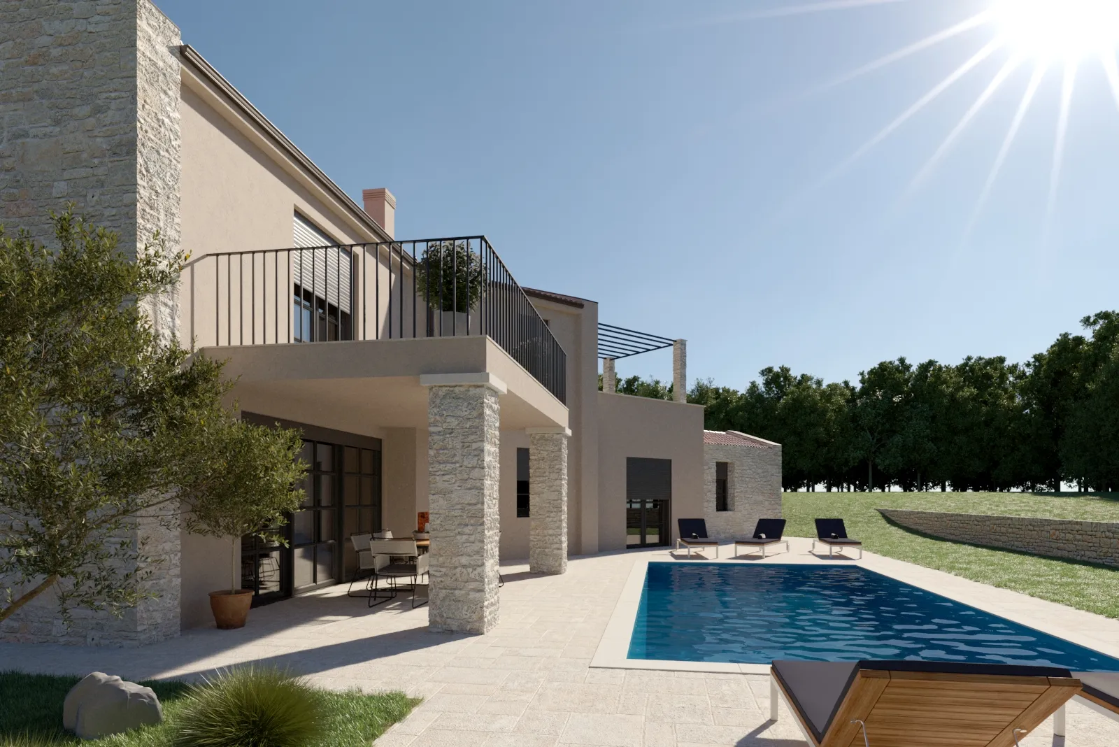 poreč, jasenovica– moderna vila 160m² s bazenom u mirnom ambijentu- na 778 m² zemljišta - slika 2