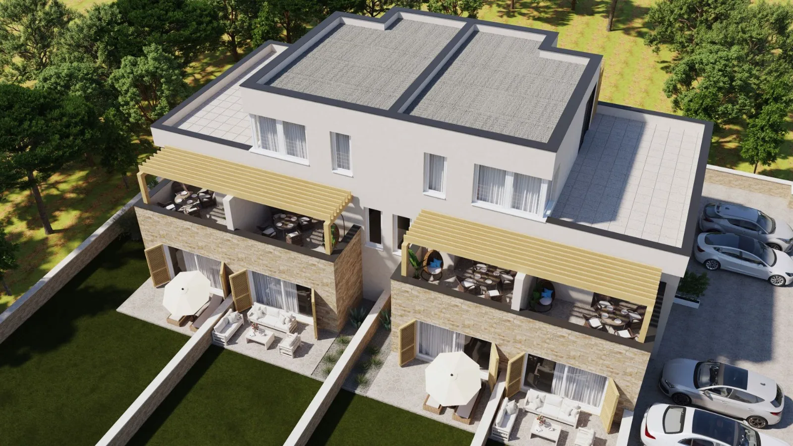 dvoetažni stan s krovnom terasom, 200 m od mora, privlaka - zadar - slika 31