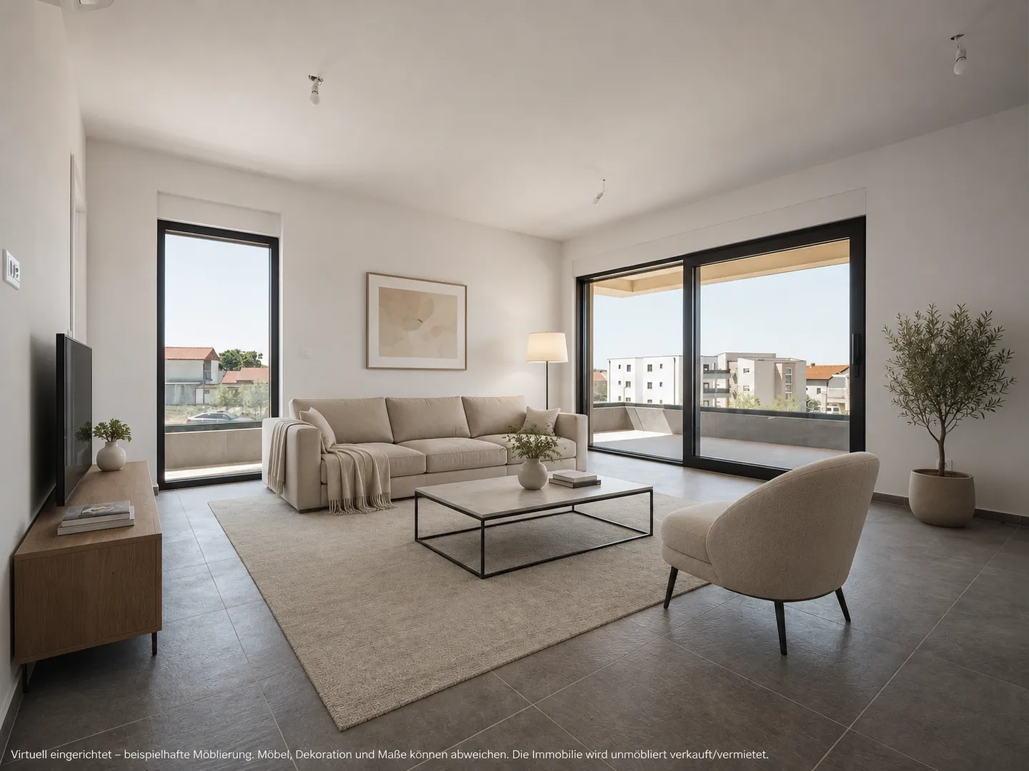 Hrvatska, Pag, Povljana – novogradnja stan 75 m² s 2 spavaće sobe, balkonom, liftom i parkingom