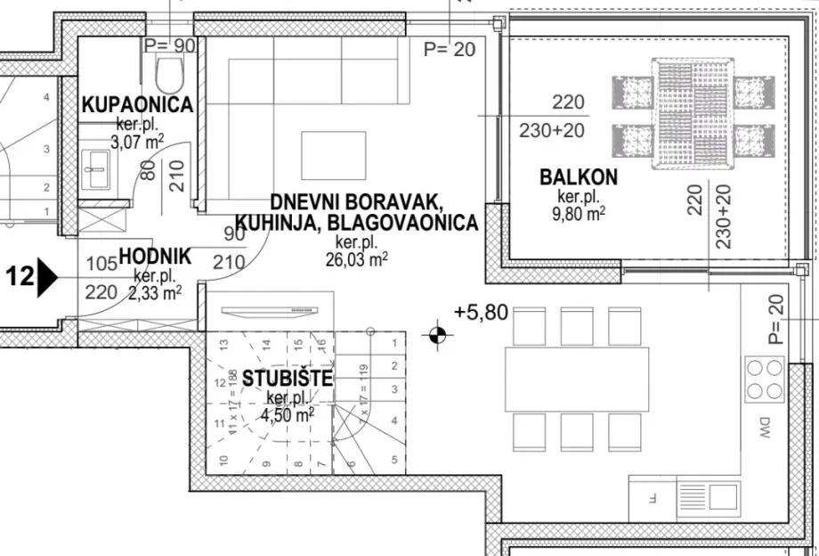hrvatska, pag, povljana, luksuzni apartmani, 103m2 m2, prvi red do mora, s12 - slika 9