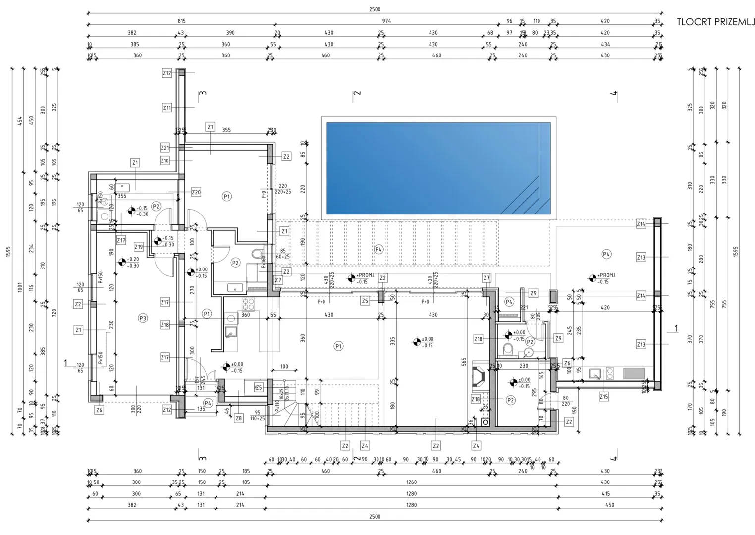 hrvatska, zadar, privlaka – zemljište s projektom moderne vile i bazenom, 939 m² parcela, 256 m² stambene površine - slika 10