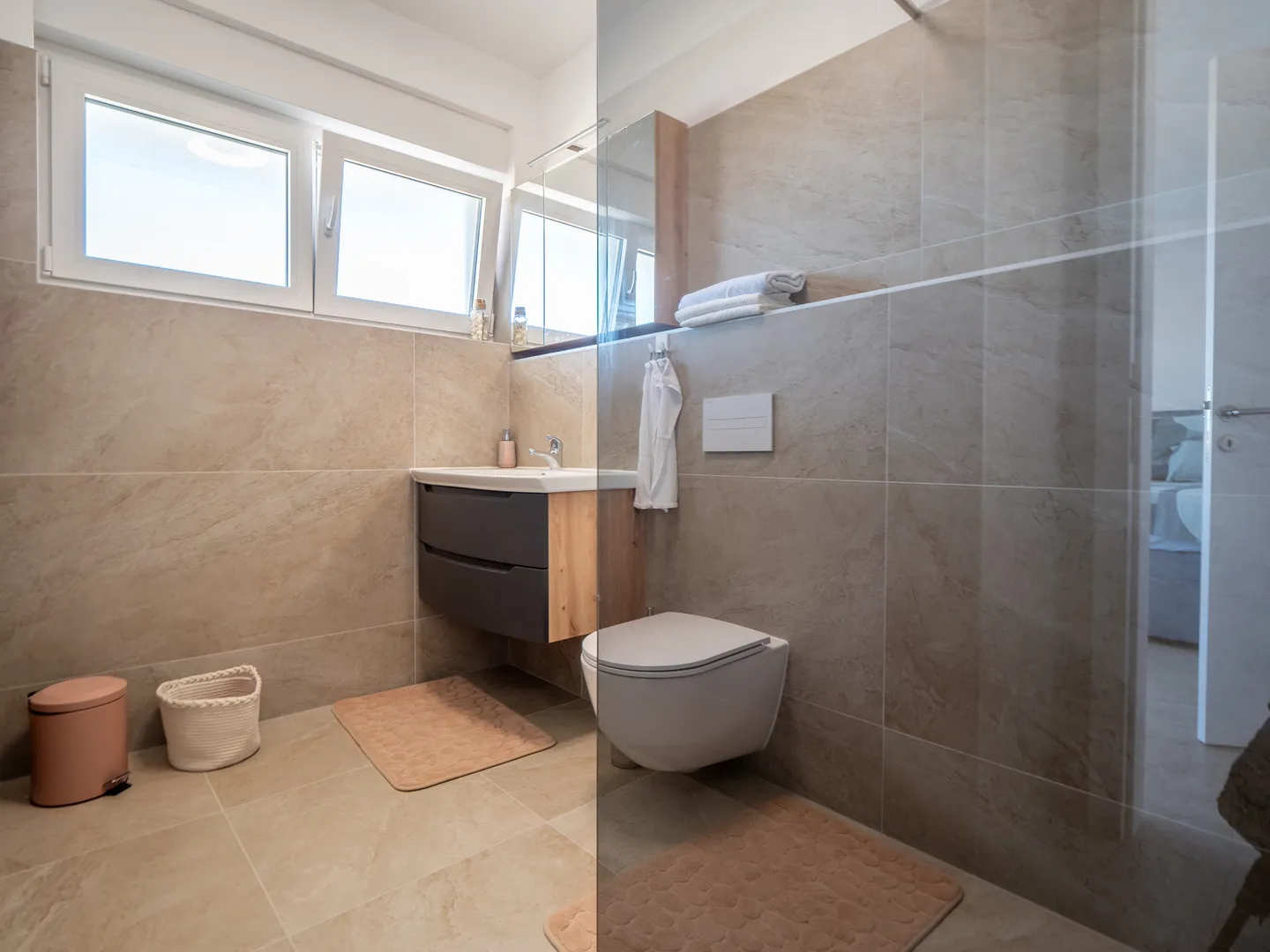 hrvatska, vir, dvojna kuća s bazenom i pogledom na more, 187 m² - slika 19