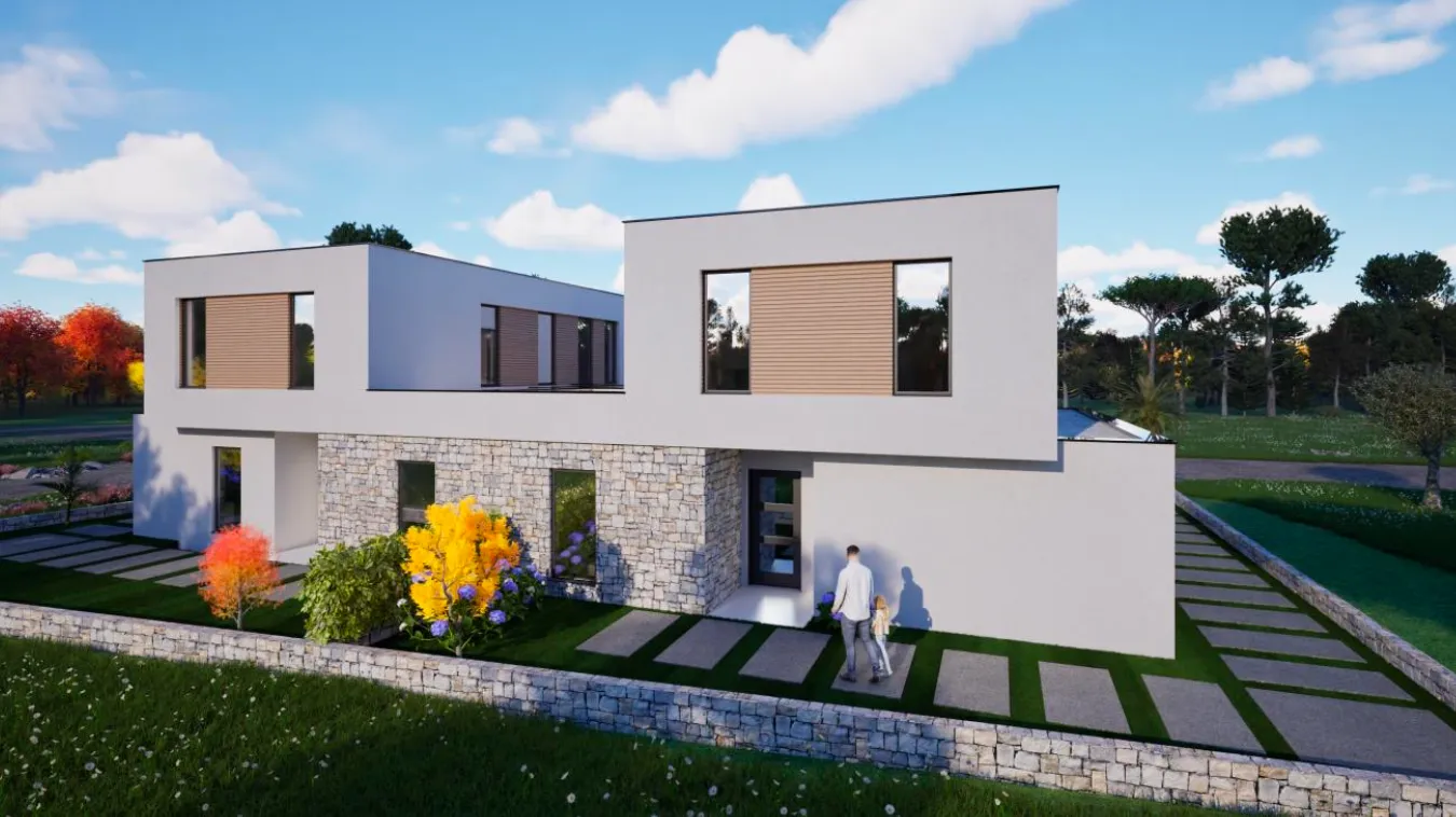 hrvatska, zadar, sukošan – građevinsko zemljište u debeljaku s projektom, građevinskom dozvolom i bazenom, 438 m² - slika 6