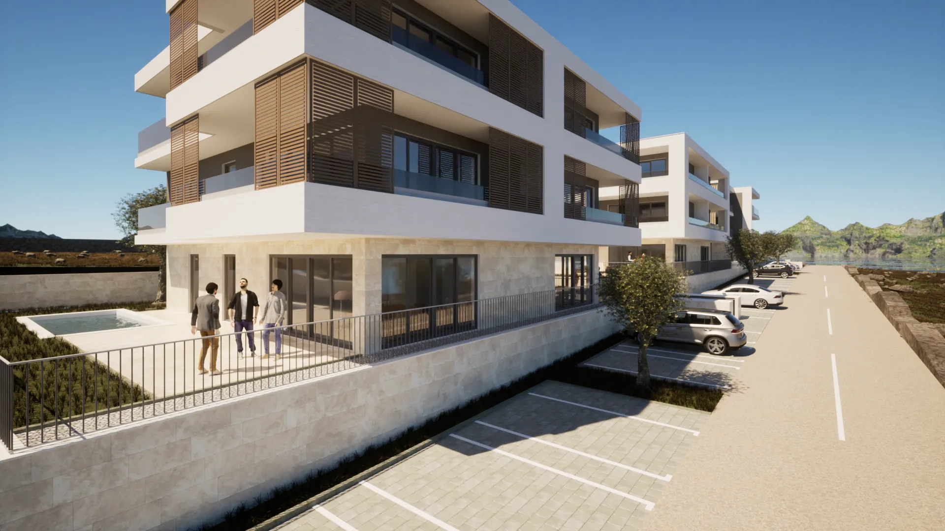 hrvatska, zadar, vinjerac, apartman s 2 spavaće sobe, terasom, vrtom i pristupom bazenu, 450 m do plaže, b1 - slika 14
