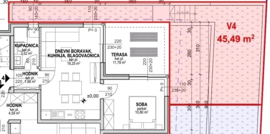 hrvatska, pag, povljana, luksuzni apartmani, 57.93 m2, prvi red do mora, s4 - slika 9