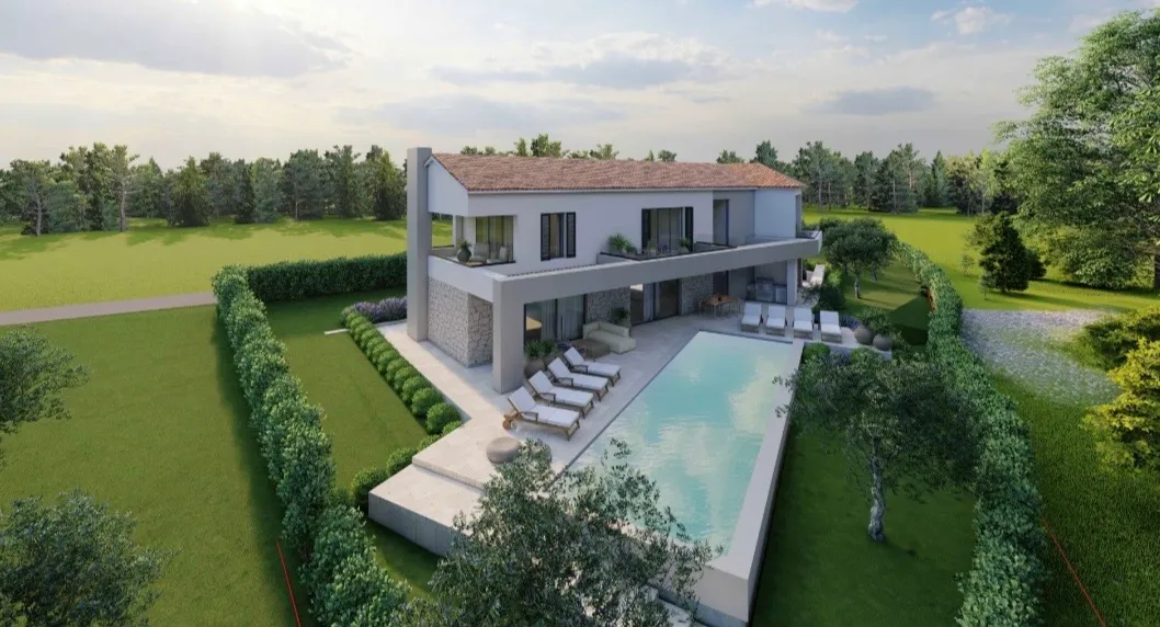 ekskluzivna moderna vila s bazenom & saunom – privatnost u blizini grada poreča na 1.026 m² - slika 1