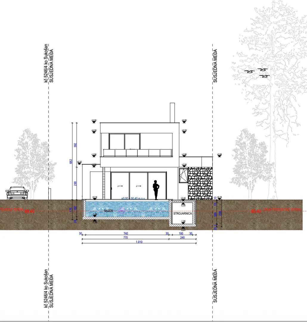 hrvatska, zadar, sukošan – moderna stambena jedinica s bazenom i visokom privatnošću u debeljaku, 166,10 m² - slika 6