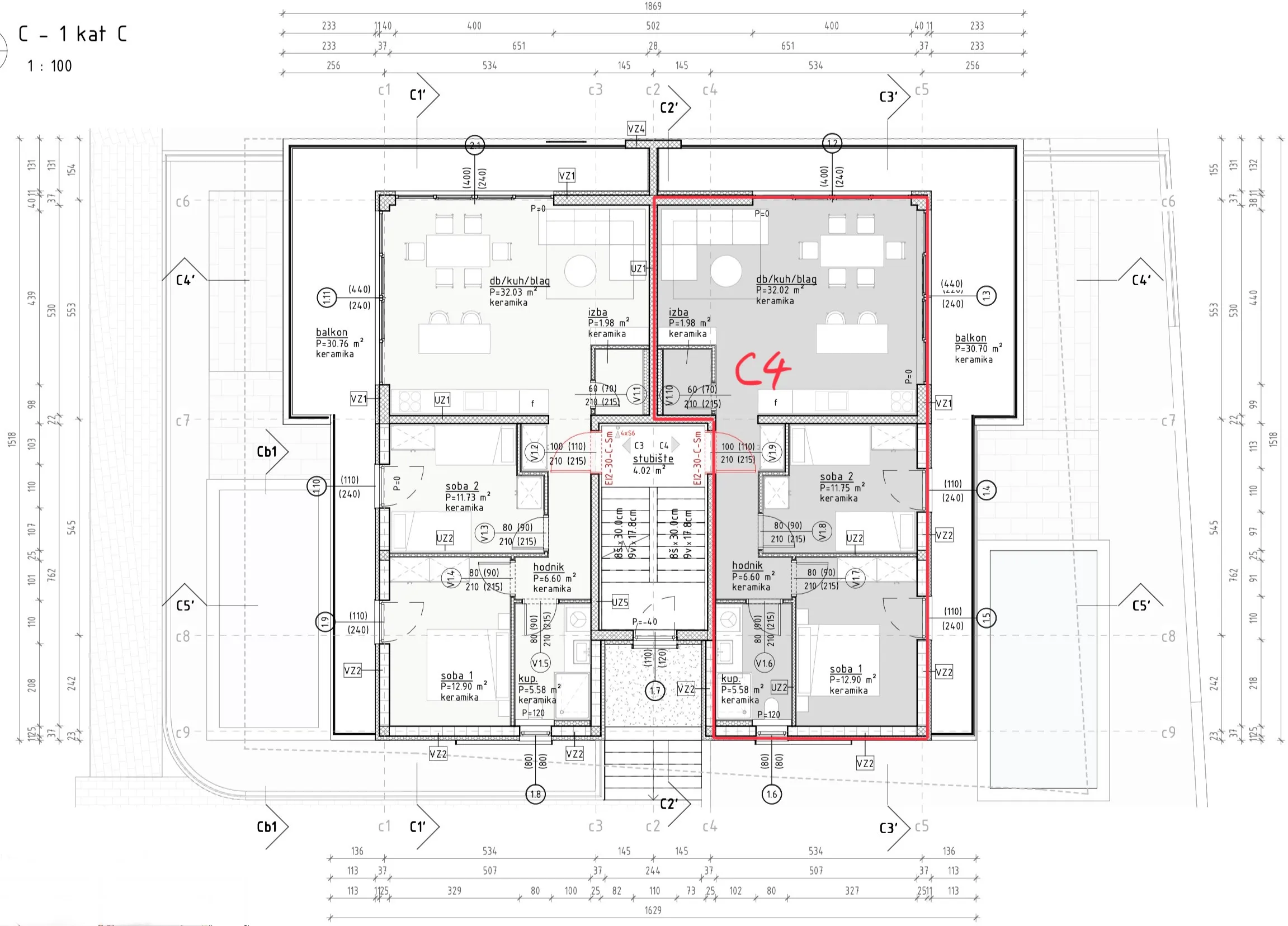 hrvatska, zadar, vinjerac – dvosoban apartman, zapadna lođa i zalazak sunca, 450 m do plaže, novogradnja, c4 - slika 16