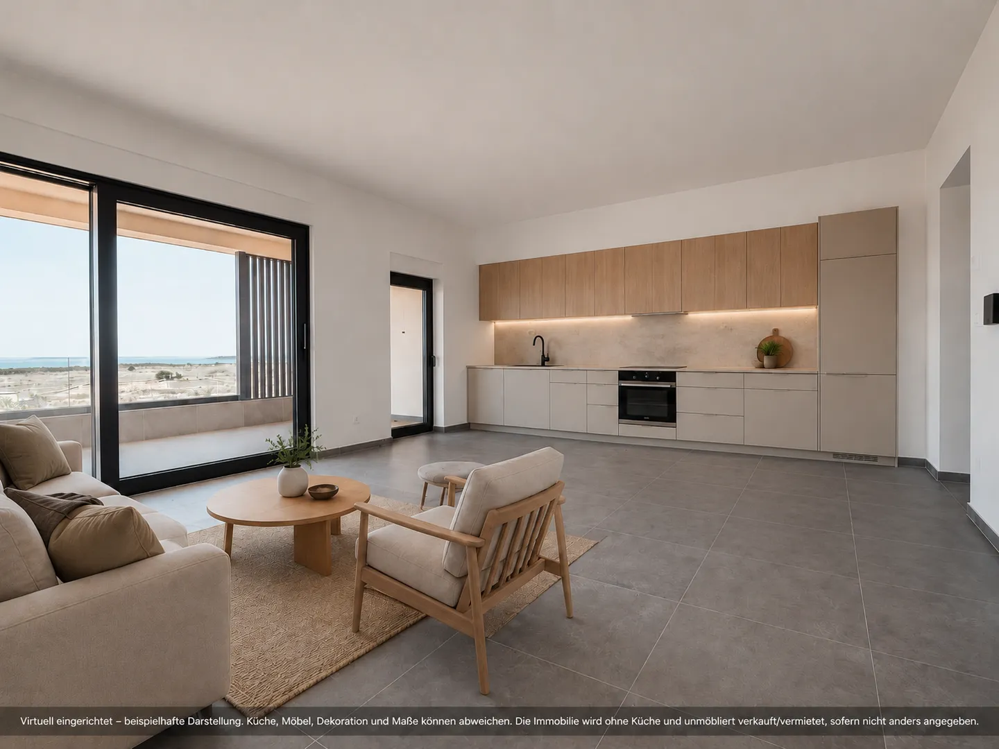 hrvatska, pag, povljana – novogradnja stan 75 m² s 2 spavaće sobe, balkonom, liftom i parkingom - slika 2