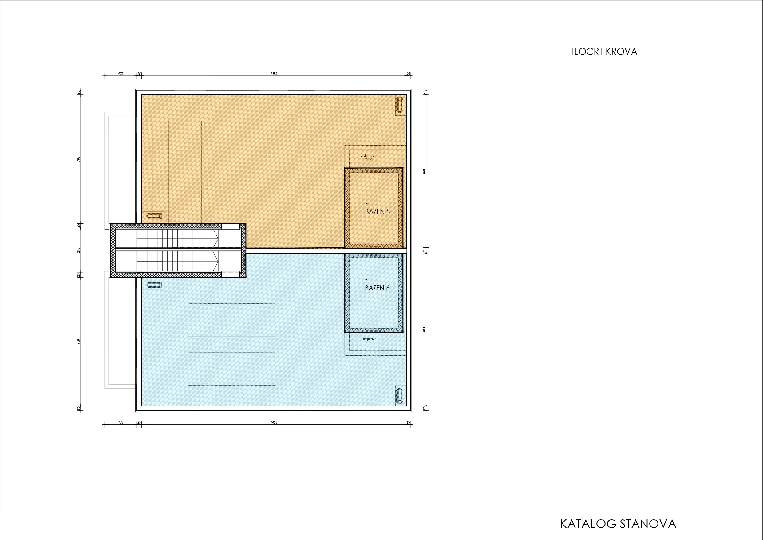 penthouse stan s krovnom terasom, 1 red do mora, vinjerac - zadar - slika 21