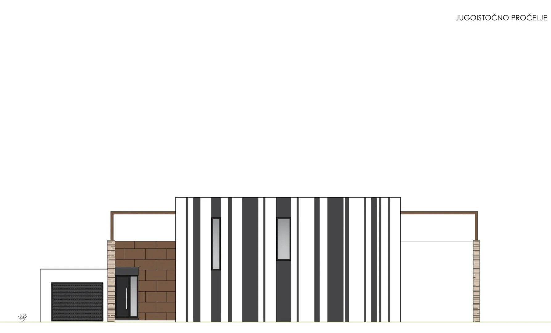 hrvatska, zadar, privlaka – zemljište s projektom moderne vile i bazenom, 939 m² parcela, 256 m² stambene površine - slika 9