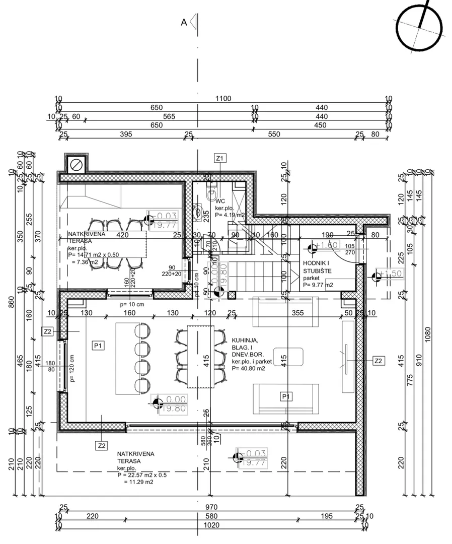 hrvatska, zadar, posedarje, građevinsko zemljište s odobrenim projektom i bazenom, 544 m² - slika 6