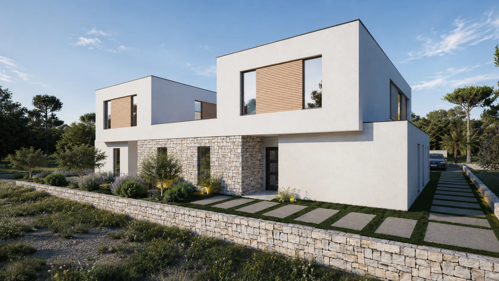 hrvatska, zadar, sukošan – moderna dvojna kuća s bazenom u debeljaku, 164m² - slika 2
