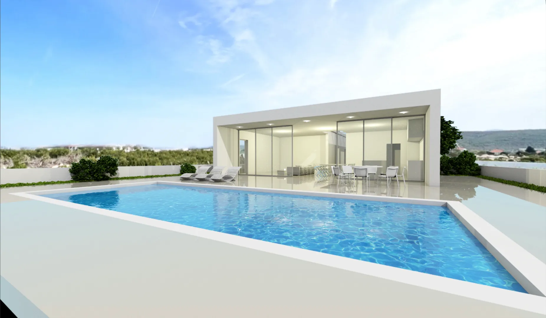 hrvatska, zadar, sukošan - građevinsko zemljište s projektom u debeljaku, 617 m², kuća s bazenom - slika 11