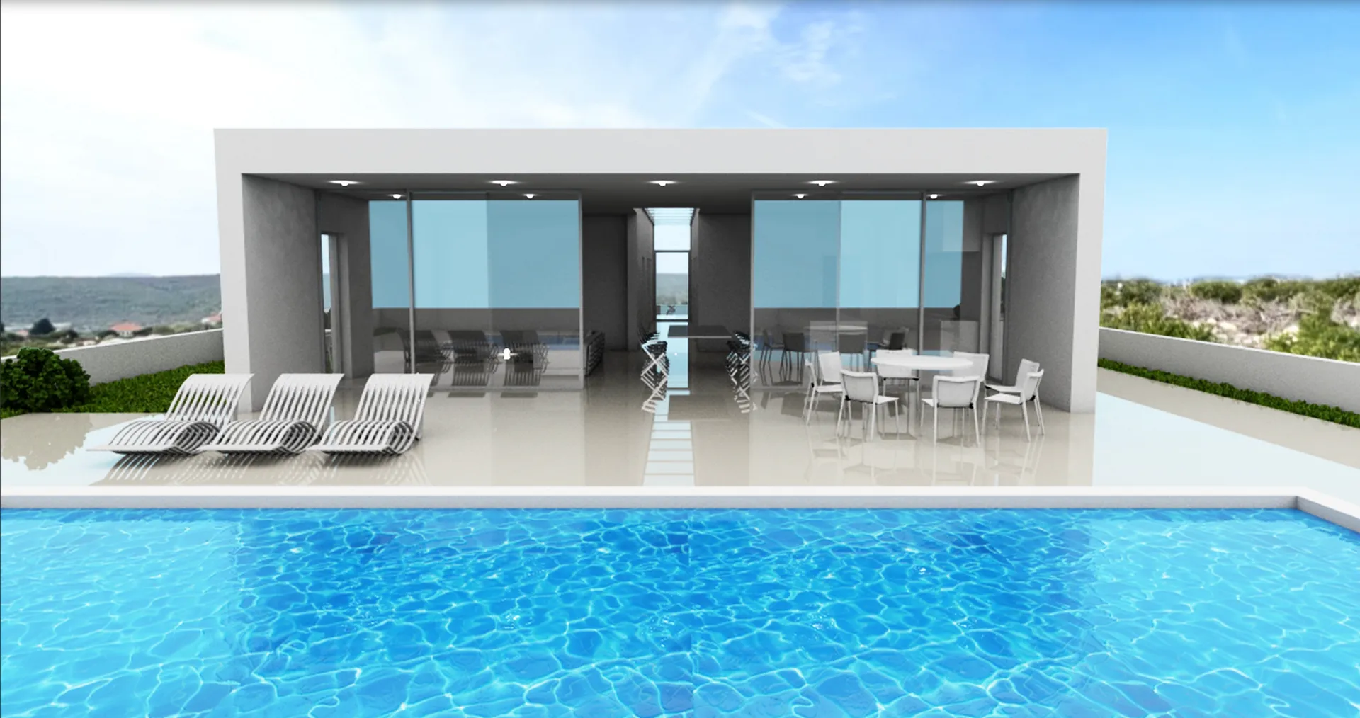 hrvatska, zadar, sukošan - građevinsko zemljište s projektom u debeljaku, 617 m², kuća s bazenom - slika 8