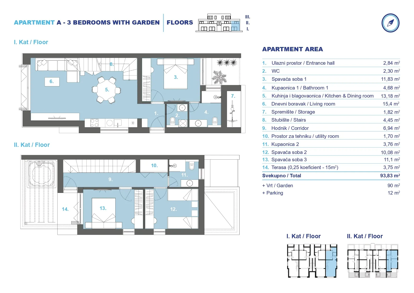 dvoetažni stan s vrtom, 200 m od mora, privlaka - zadar - slika 18