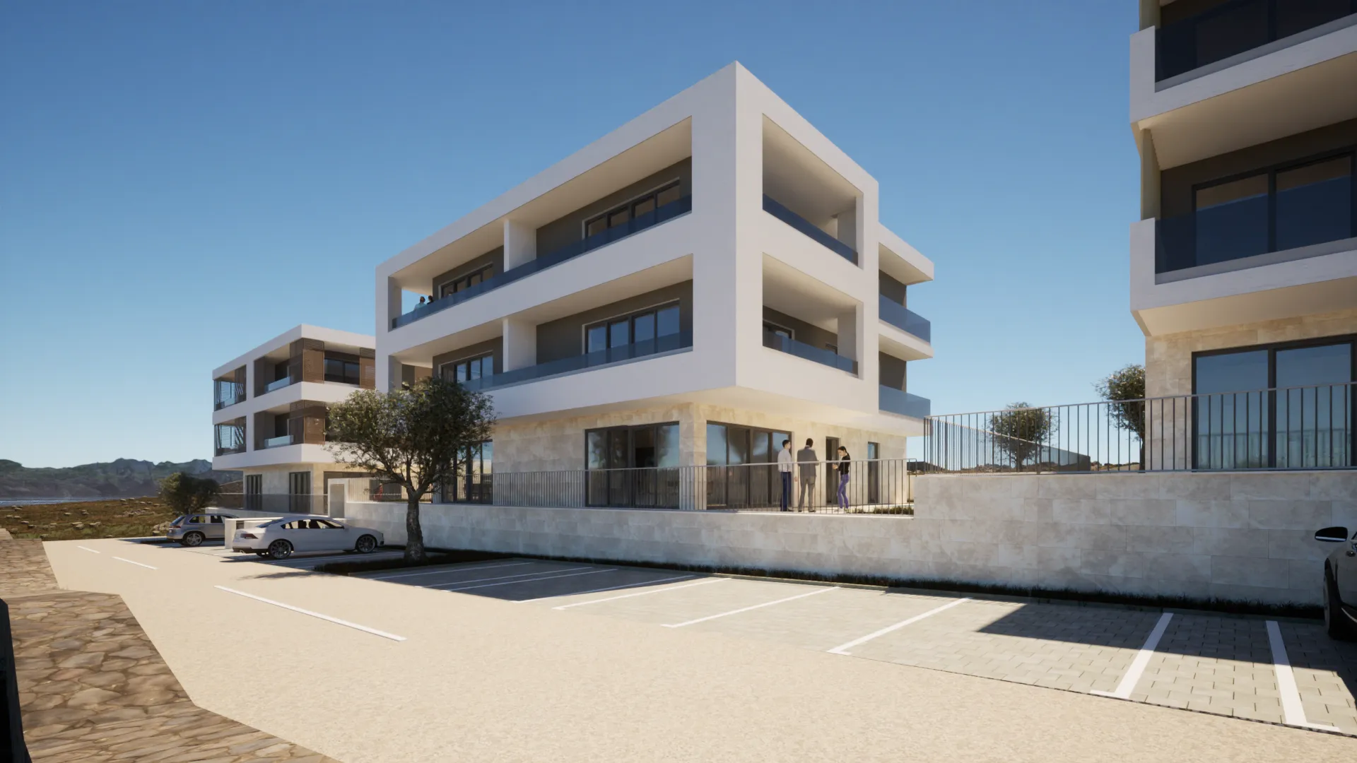 hrvatska, zadar, vinjerac, apartman s 2 spavaće sobe, terasom, vrtom i pristupom bazenu, 450 m do plaže, b1 - slika 2