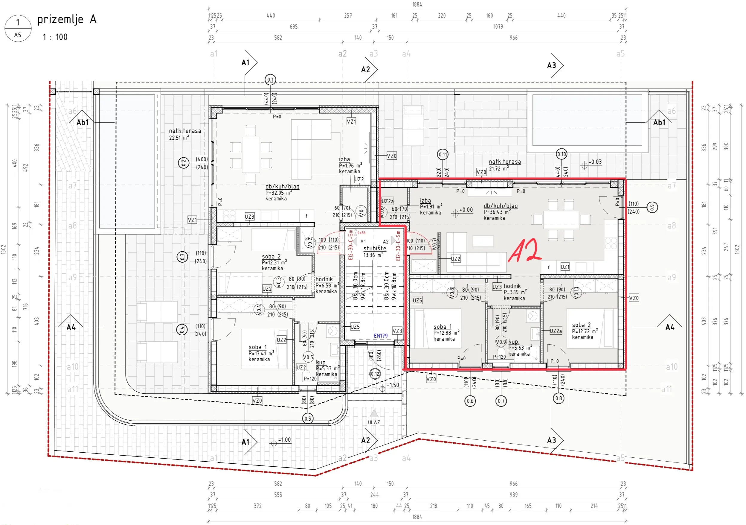 hrvatska, zadar, vinjerac – apartman u prizemlju, 450 m do plaže, 79 m² s bazenom i mogućnošću kupnje bez pdv-a, a2 - slika 16