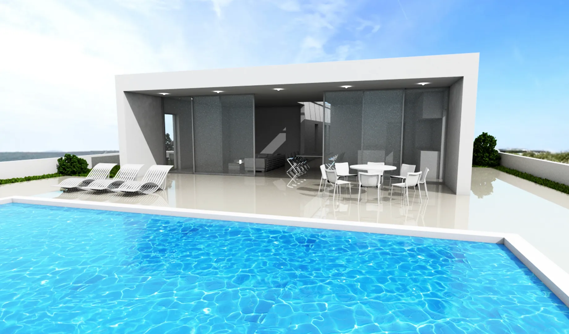 hrvatska, zadar, sukošan - građevinsko zemljište s projektom u debeljaku, 617 m², kuća s bazenom - slika 7