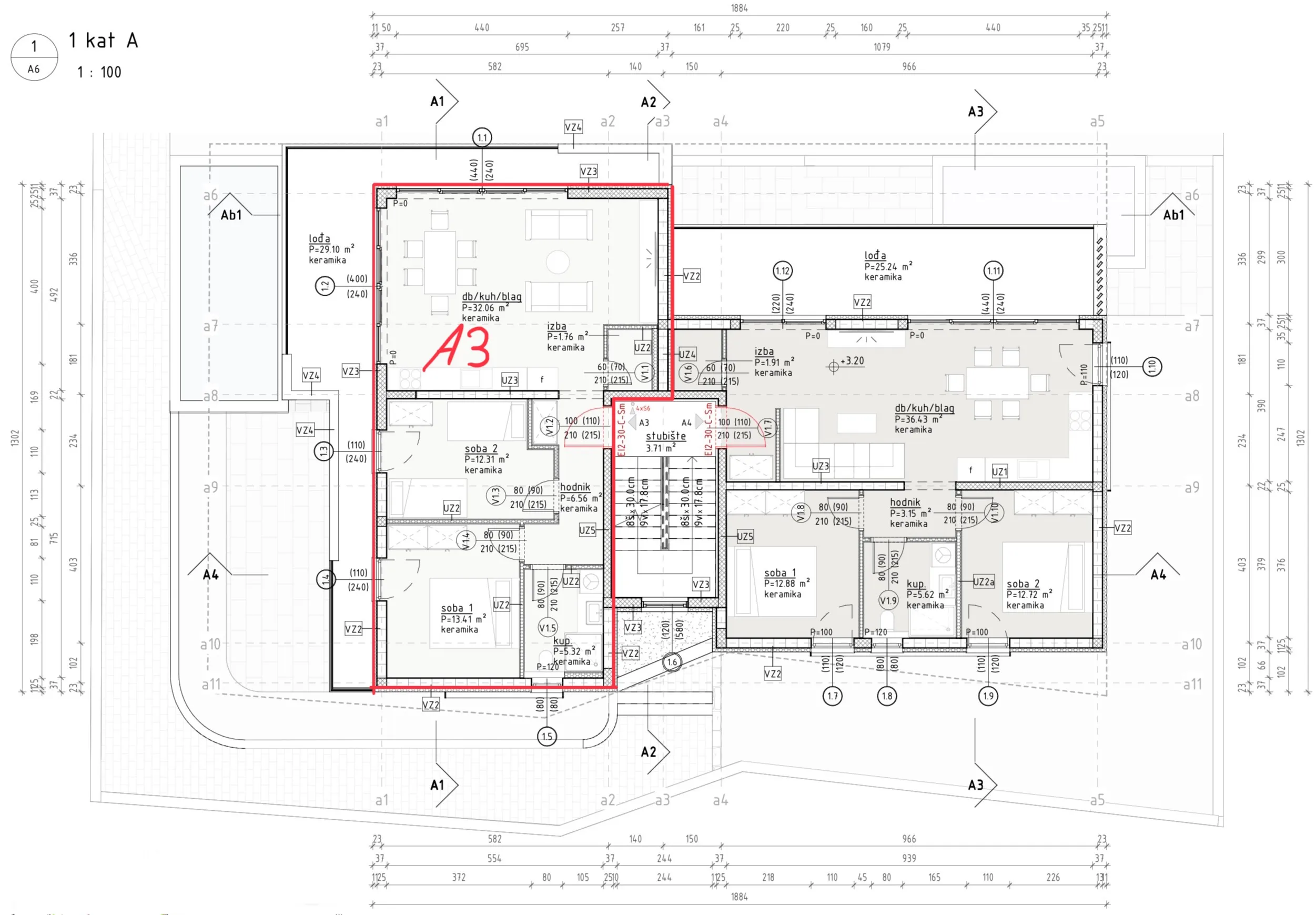 hrvatska, zadar, vinjerac – apartman u mirnoj ulici u vinjercu, 450 m do plaže, 95 m² s natkrivenom loggiom, a3 - slika 16
