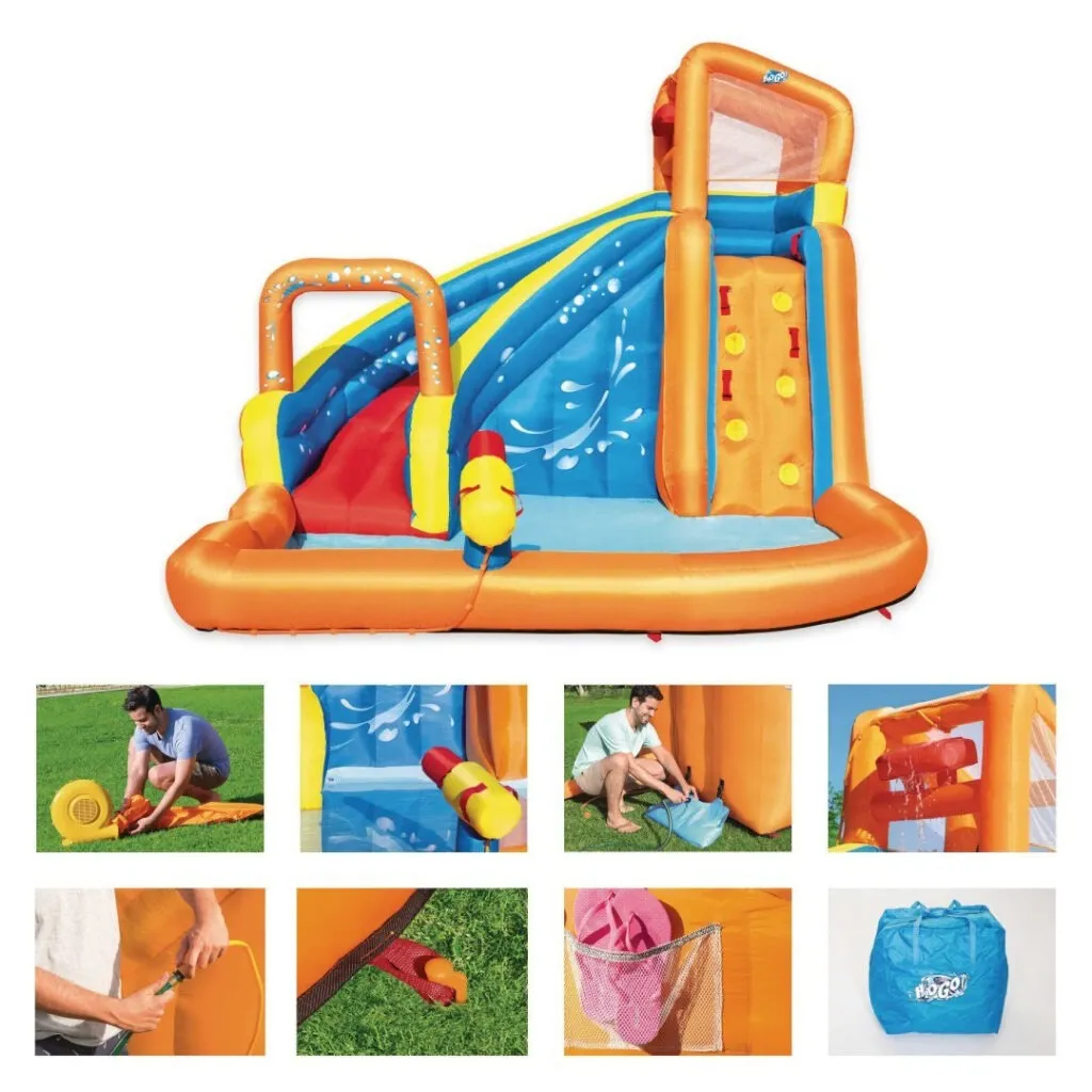bazen/igralište s toboganom turbo splash bestway - šareni - slika 12