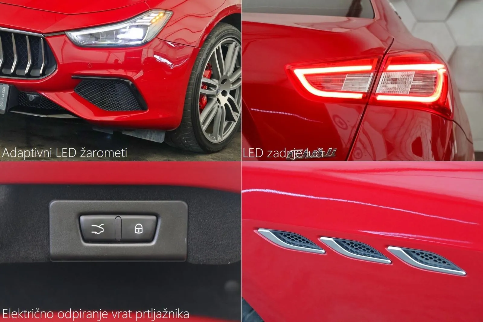 maserati ghibli diesel 3.0d v6 aut 275ks adapt.led radartemp - slika 19