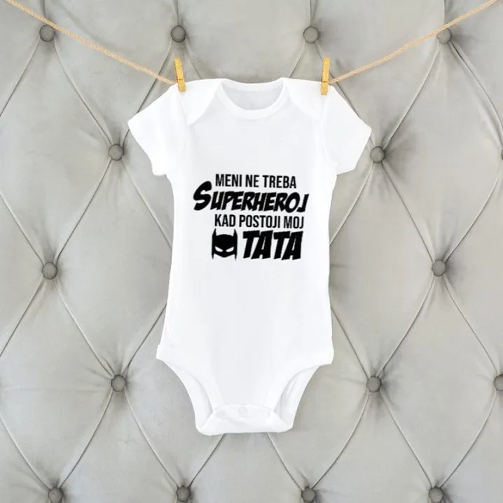 bodi za bebe – tata je moj superheroj - slika 2