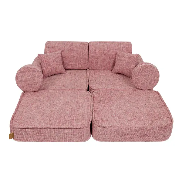 srednja modularna sofa za djecu - tangle bubblegum pink - slika 5