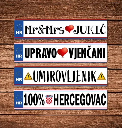 šaljiva registarska pločica - slika 2