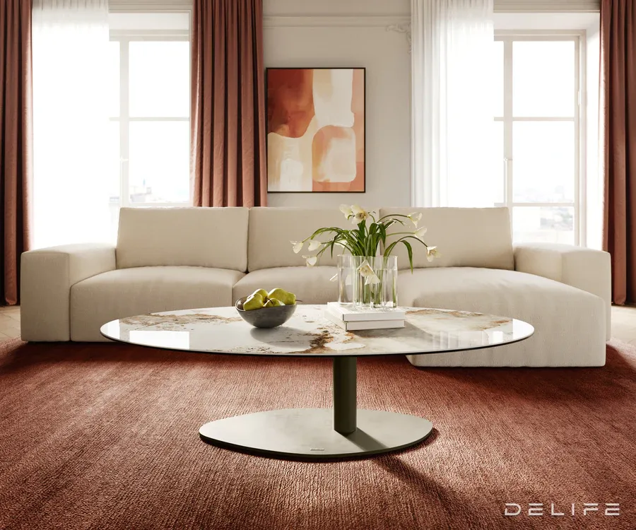 klub stolić edge 140x80cm, materijal: keramika minas melange - slika 2