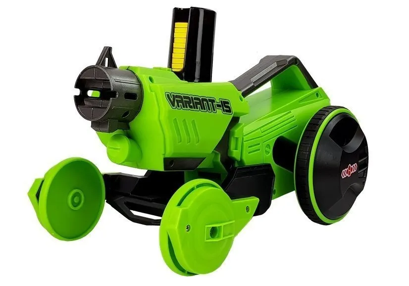 gun launcher car 2 in 1 remotely operated foam discs green - slika 2