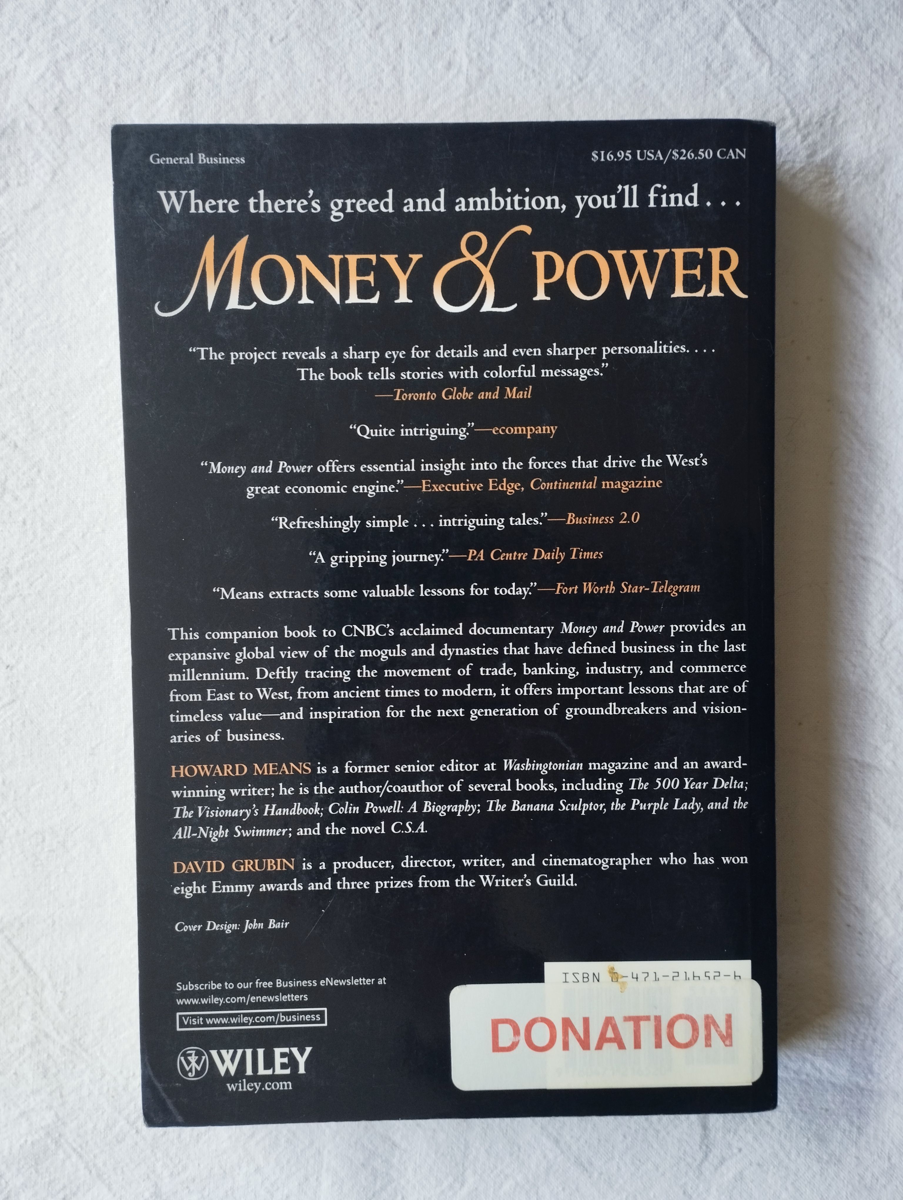howard means - money & power; the history of business - slika 3