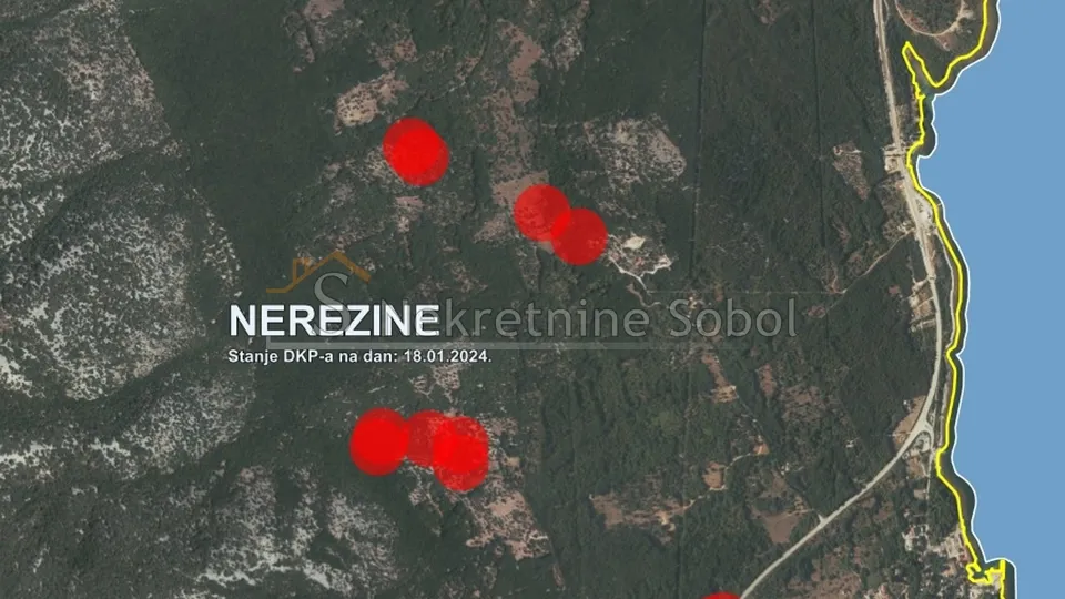 nerezine, otok lošinj - poljoprivredno, 21400 m2 prodaja - slika 2