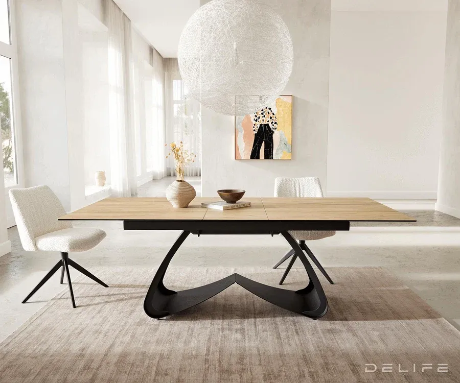 produljivi stol edge 180/220x100, materijal: keramika laminam sabbia - slika 2